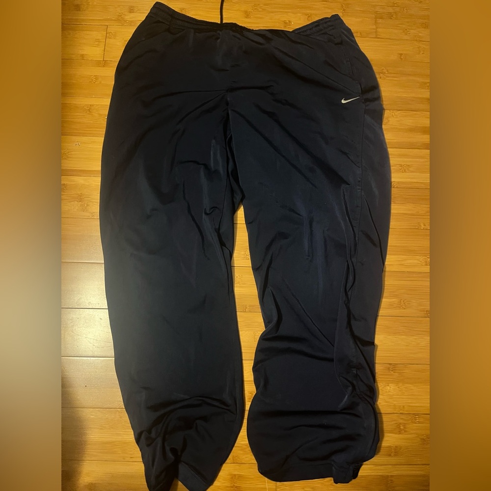 Nike black track pants with drawstring waist size XXL